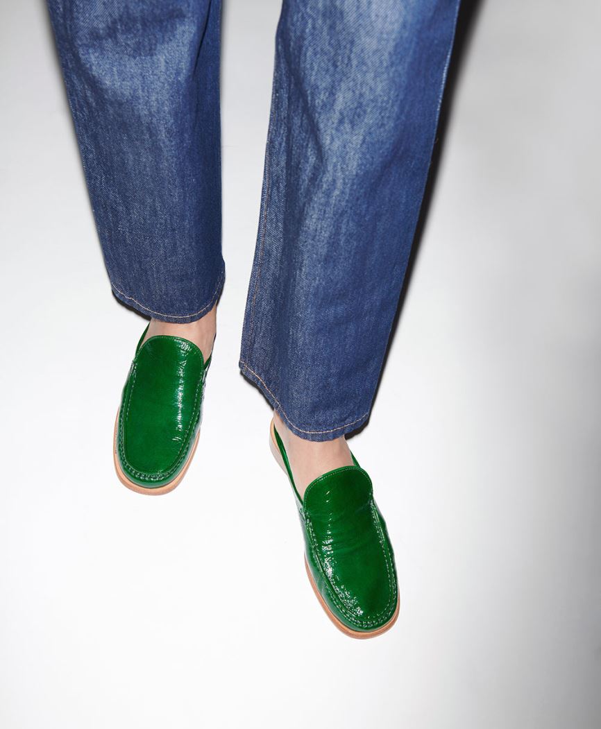 Women's Mansur Gavriel Walker Mules Green | AU 5649SL